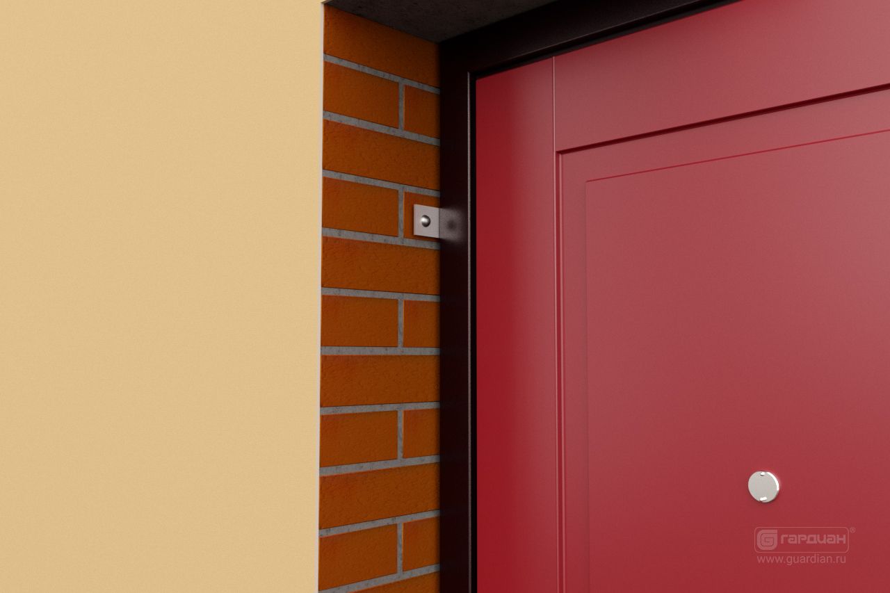Стальная дверь ДС 2 Гардиан® – Монтаж дверной коробки крепежными пластинами