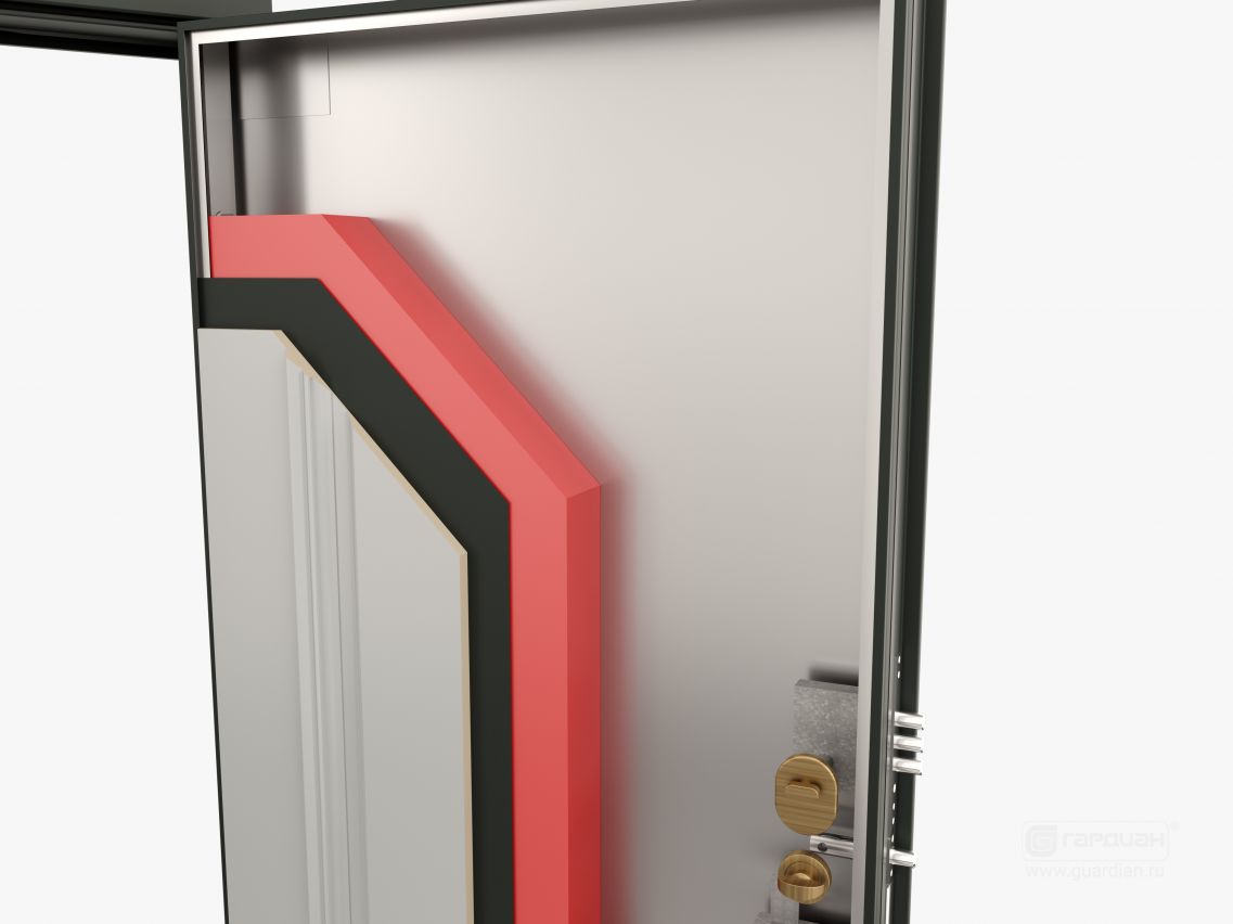 Стальная дверь ДС 10 Гардиан® – Тепло- и звукоизоляционный материал