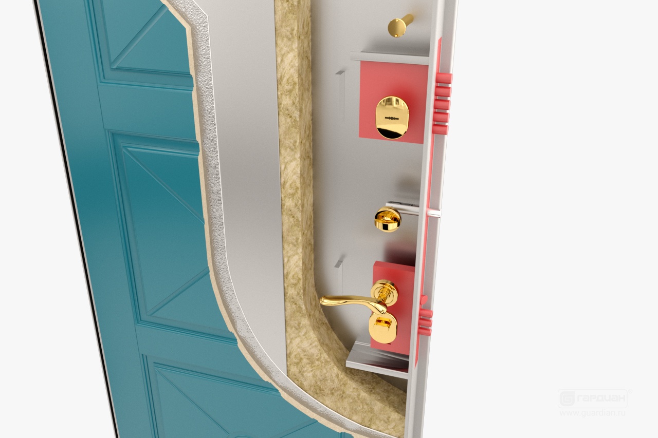 Стальная дверь Simple 90 Гардиан® – Замки 4 класса взломостойкости