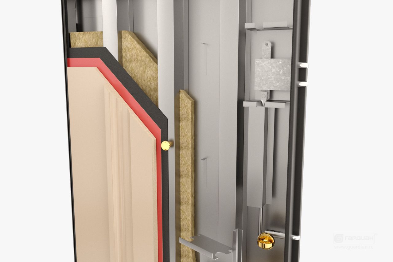 Стальная дверь Experience 90 Гардиан® – Тепло- и шумоизоляционная мембрана