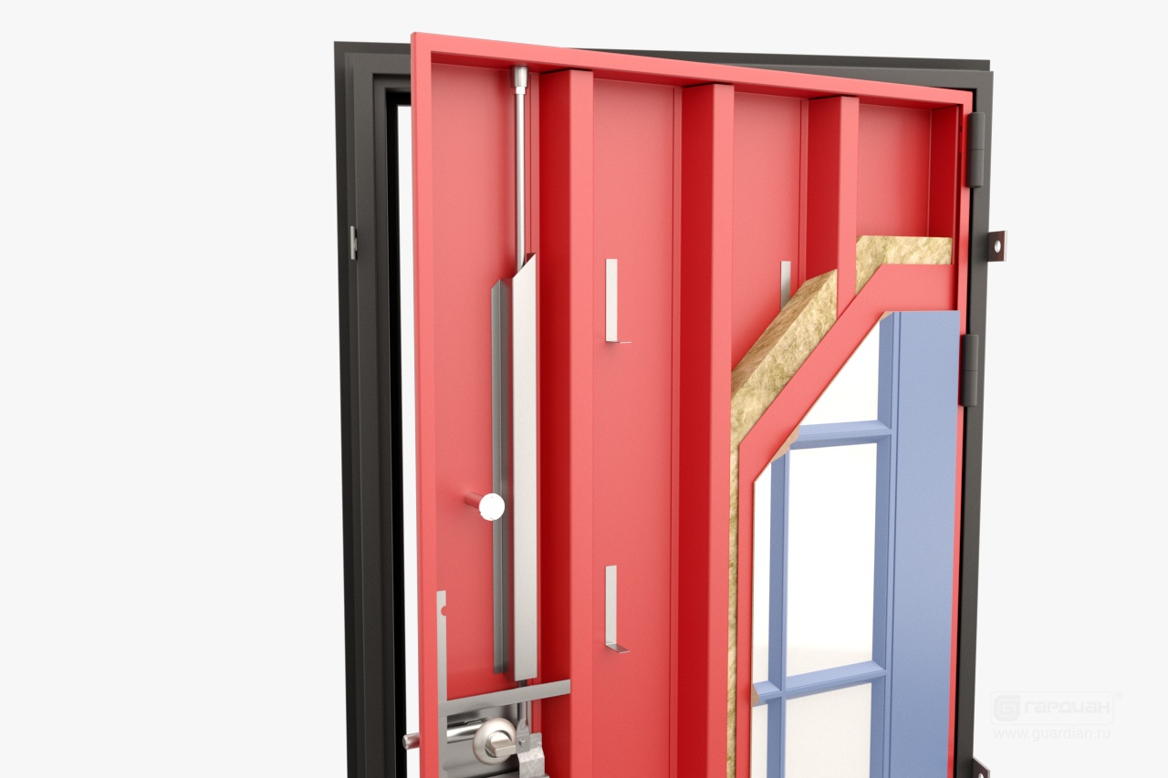 Стальная дверь ДС 7 Гардиан® – Цельногнутое полотно двери