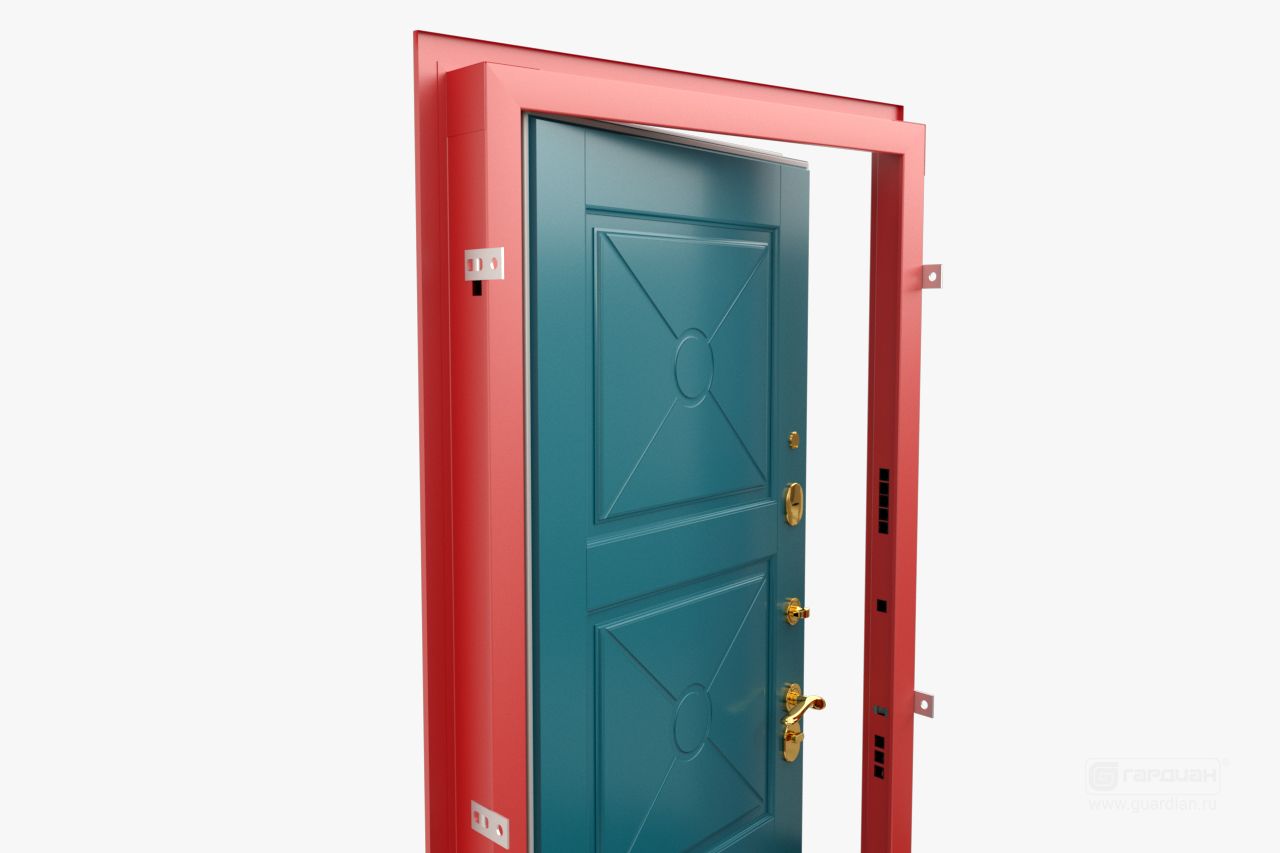 Стальная дверь Simple 90 Гардиан® – Закрытая усиленная коробка двери