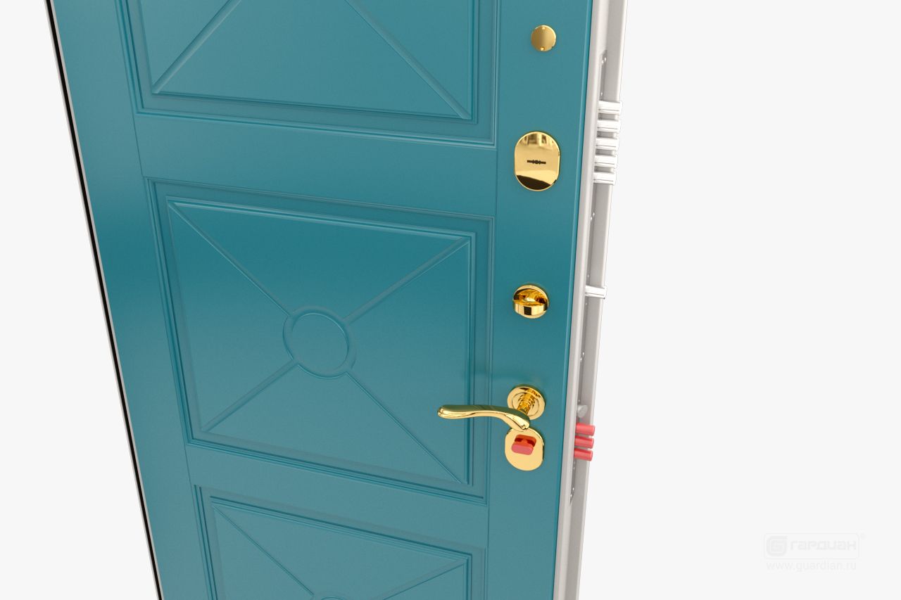 Стальная дверь Simple 90 Гардиан® – Функциональная задвижка