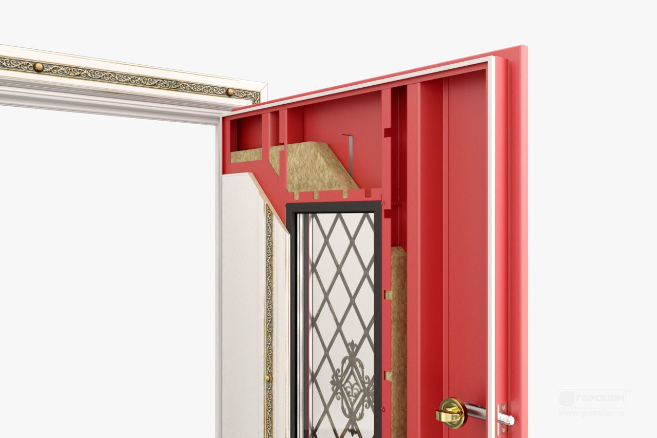 Стальная дверь Дворцовая Гардиан® – Цельногнутое полотно двери