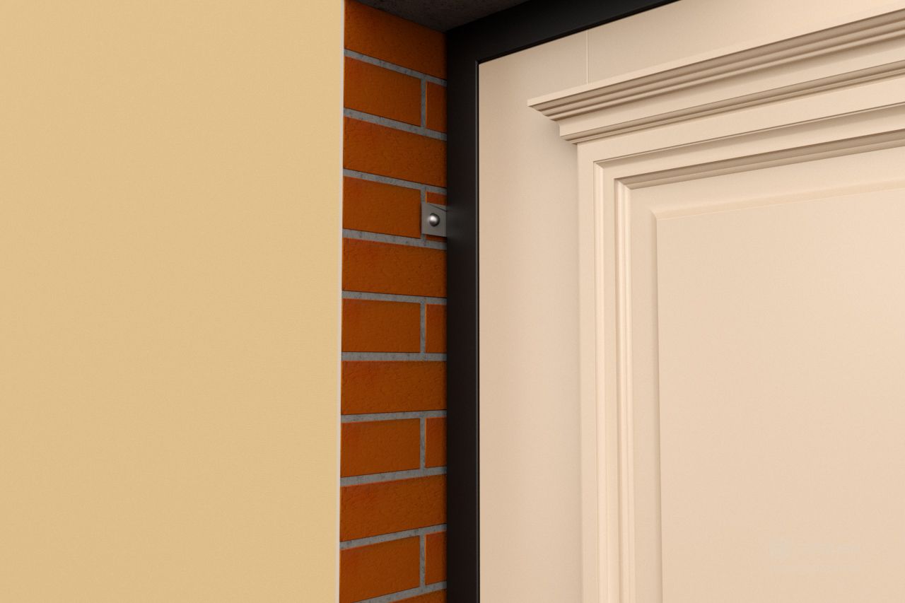 Стальная дверь Experience 90 Гардиан® – Монтаж дверной коробки крепежными пластинами