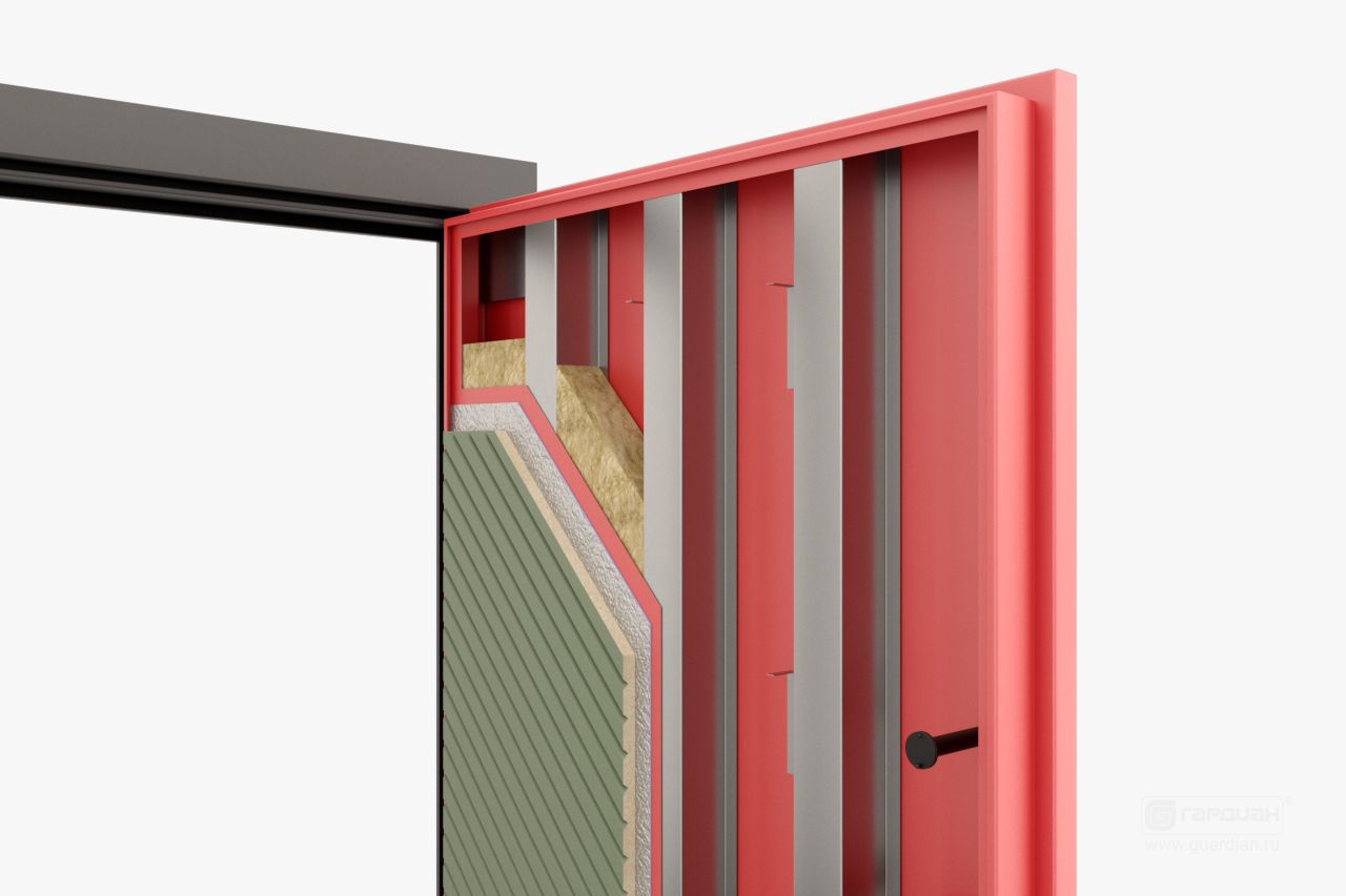 Стальная дверь Smart 70 Гардиан® – Цельногнутое дверное полотно