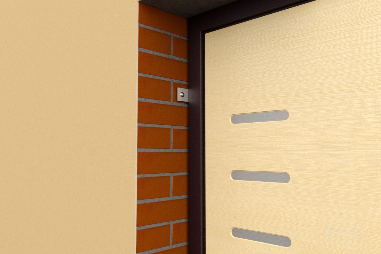 Стальная дверь ДС 3 двустворчатая Гардиан® – Монтаж дверной коробки крепежными пластинами