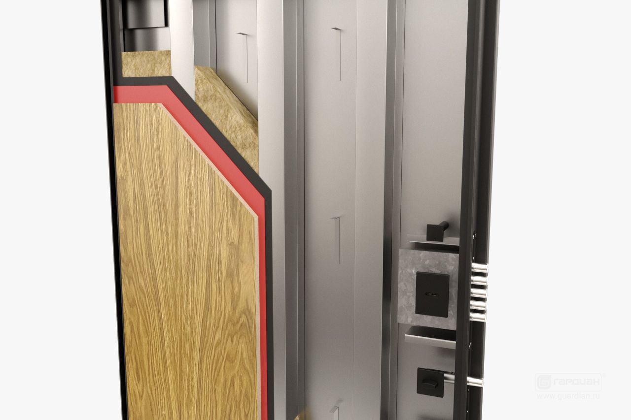 Стальная дверь Experience 70 Гардиан® – Тепло- и шумоизоляционная мембрана