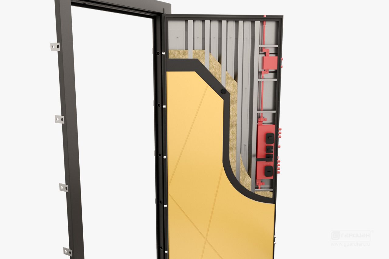 Стальная дверь ДС 8У Гардиан® – Система запирания на три стороны