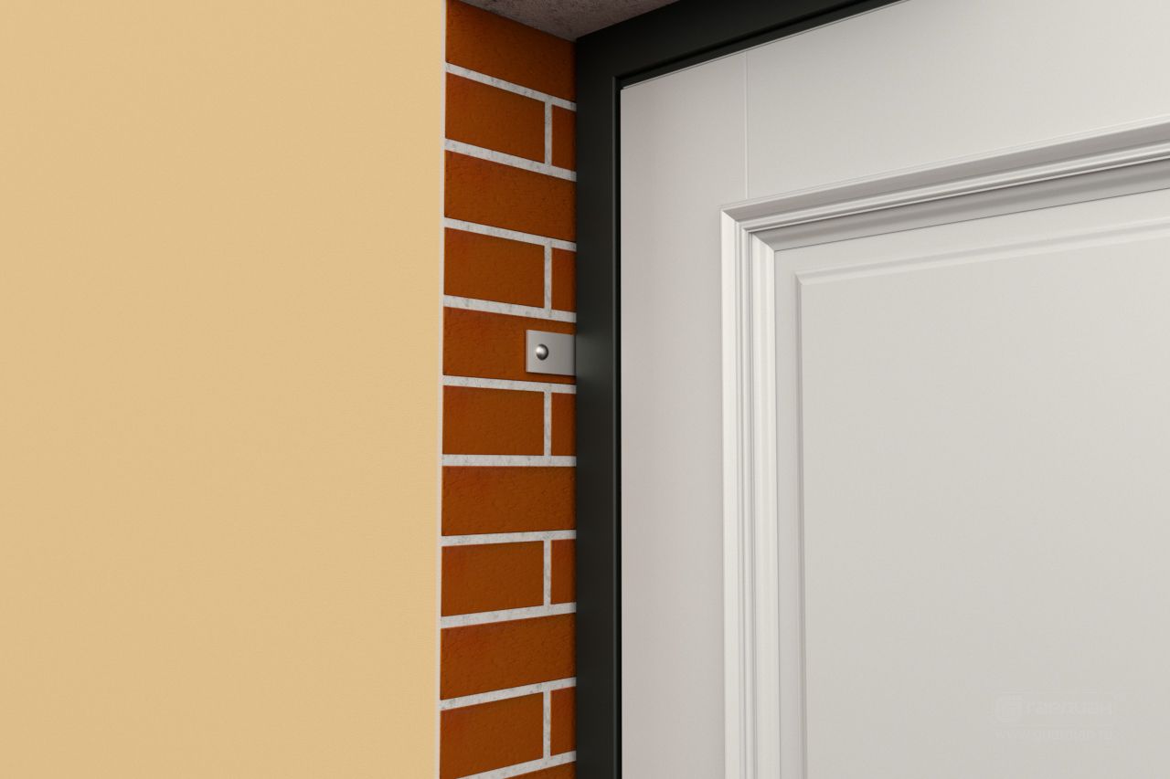 Стальная дверь ДС 10 Гардиан® – Монтаж дверной коробки крепежными пластинами