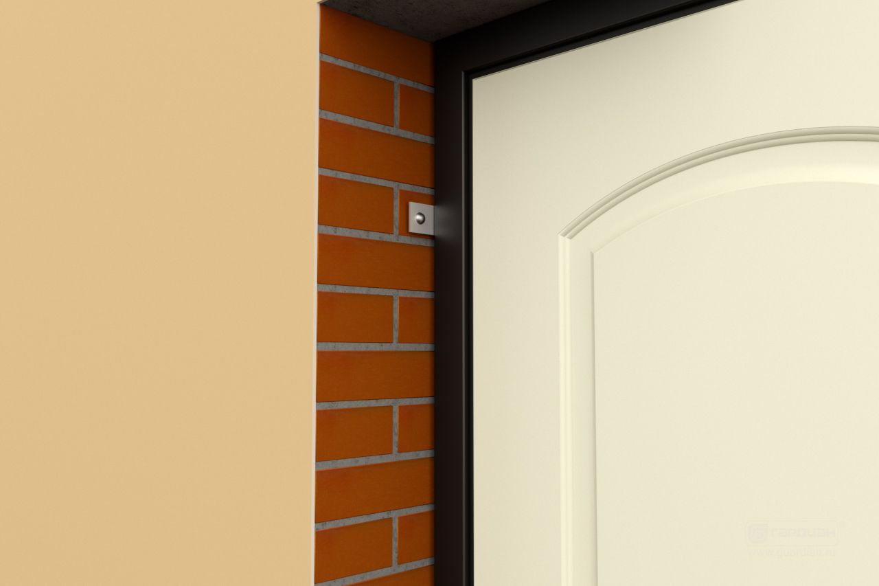 Стальная дверь ДФ Гардиан® – Монтаж дверной коробки крепежными пластинами