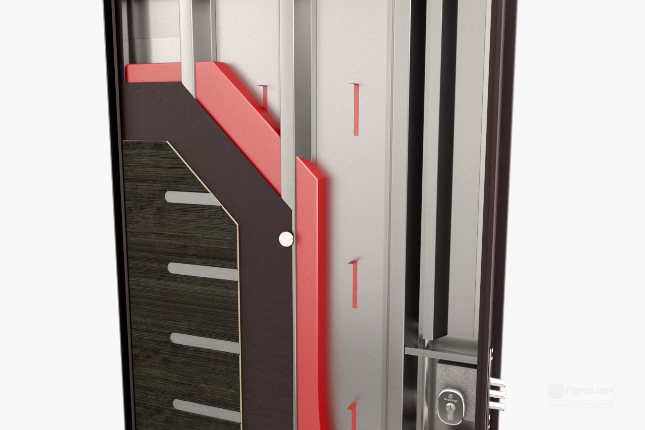 Стальная дверь ДС 3 Гардиан® – Тепло- и звукоизоляционный материал