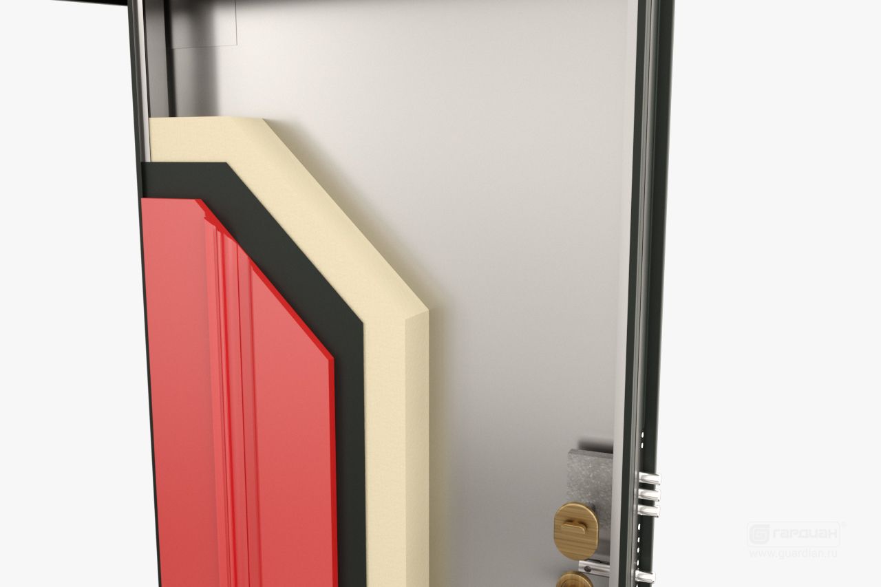 Стальная дверь ДС 10 Гардиан® – Дополнительная теплоизоляция
