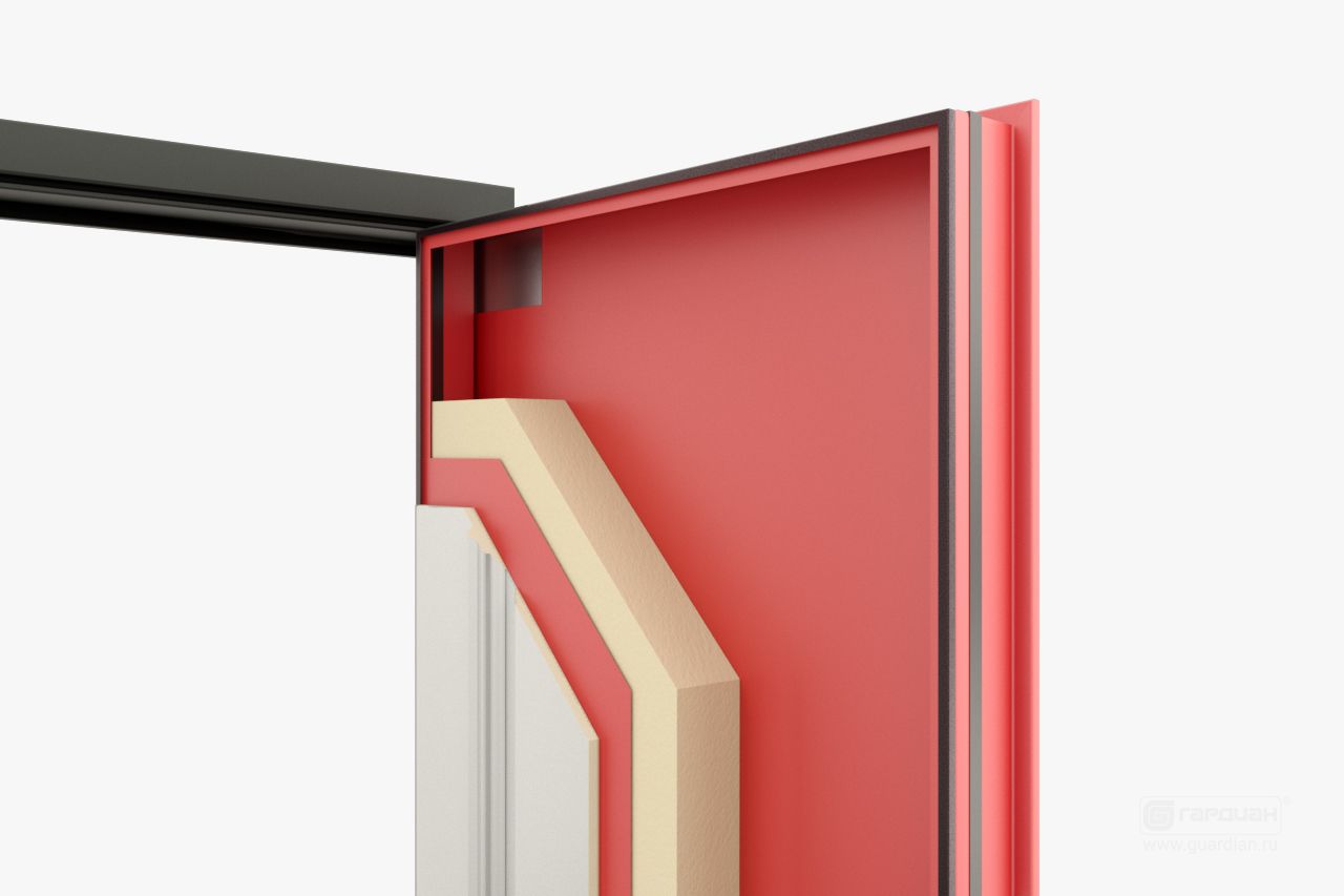 Стальная дверь ДС 10 Гардиан® – Цельногнутое полотно двери