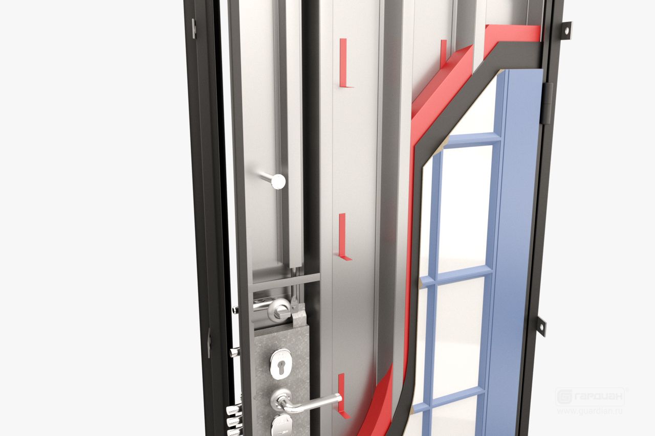Стальная дверь ДС 7 Гардиан® – Тепло- и звукоизоляционный материал