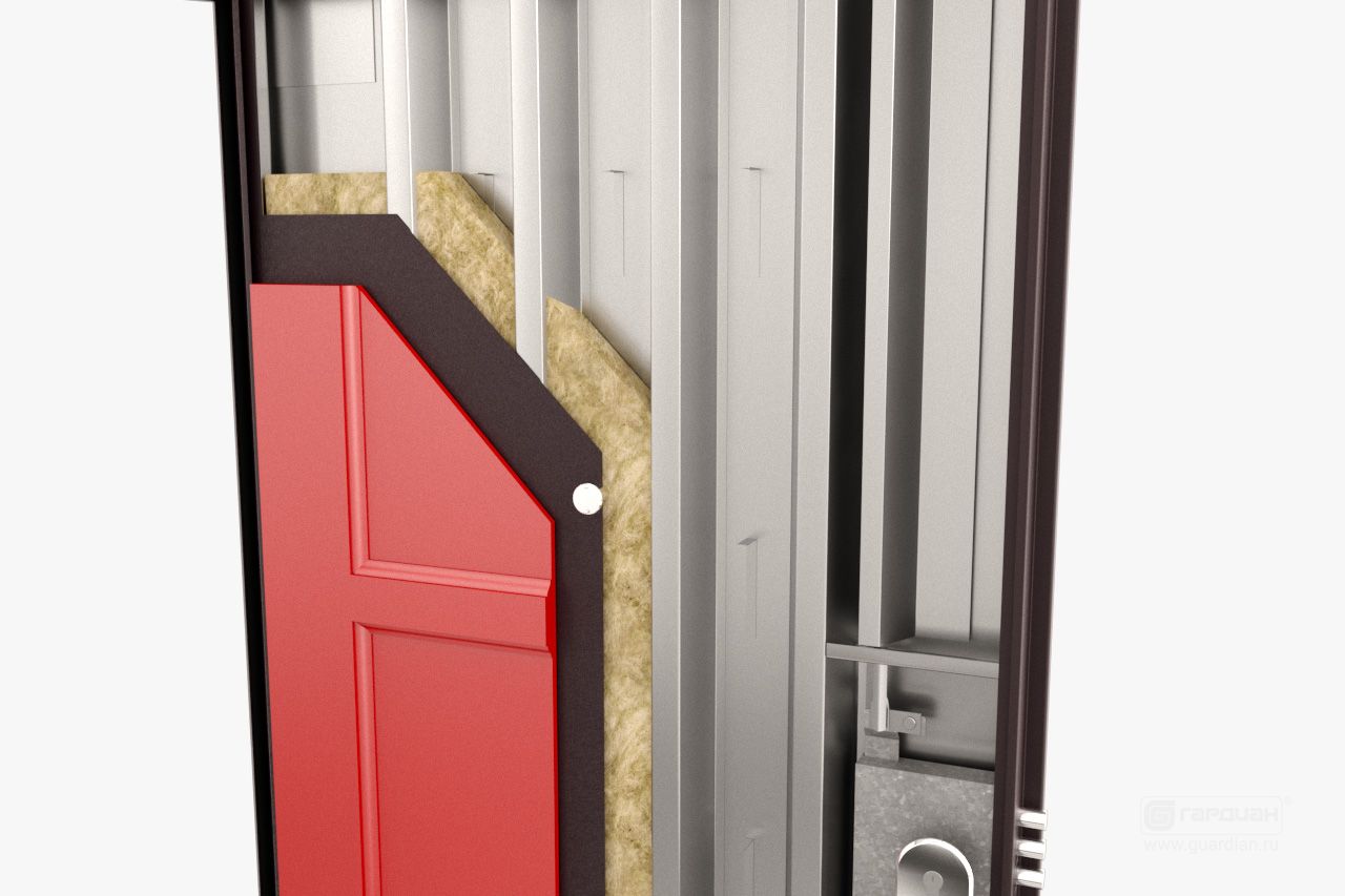 Стальная дверь ДС 3У Гардиан® – Дополнительная теплоизоляция