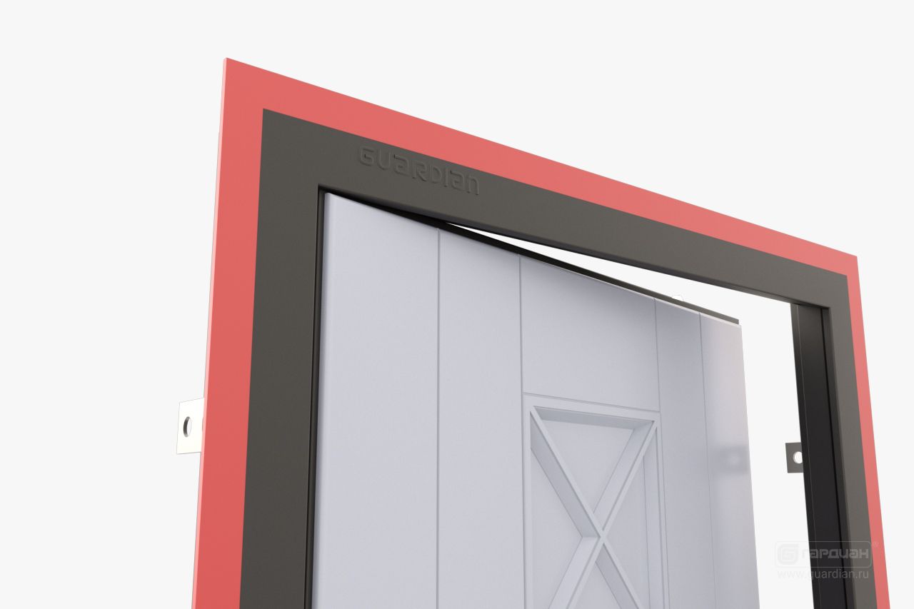 Стальная дверь ДС 7 Гардиан® – Отбортовка коробки двери «Металлический наличник»