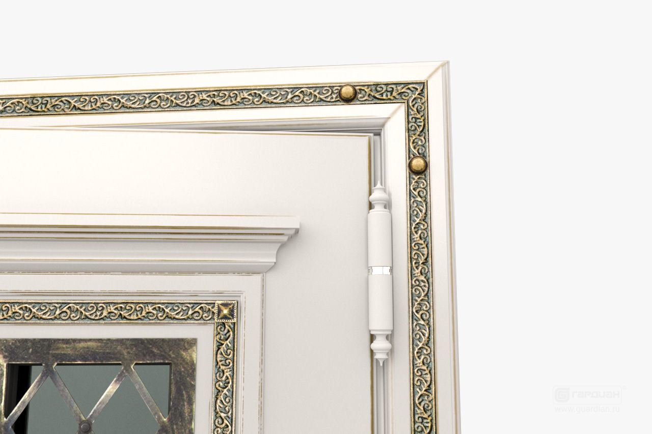 Стальная дверь Дворцовая Гардиан® – Декоративный наличник снаружи