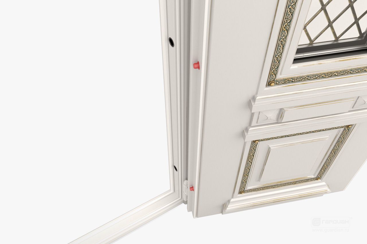 Стальная дверь Дворцовая Гардиан® – Противосъемные фиксаторы (статические ригели)