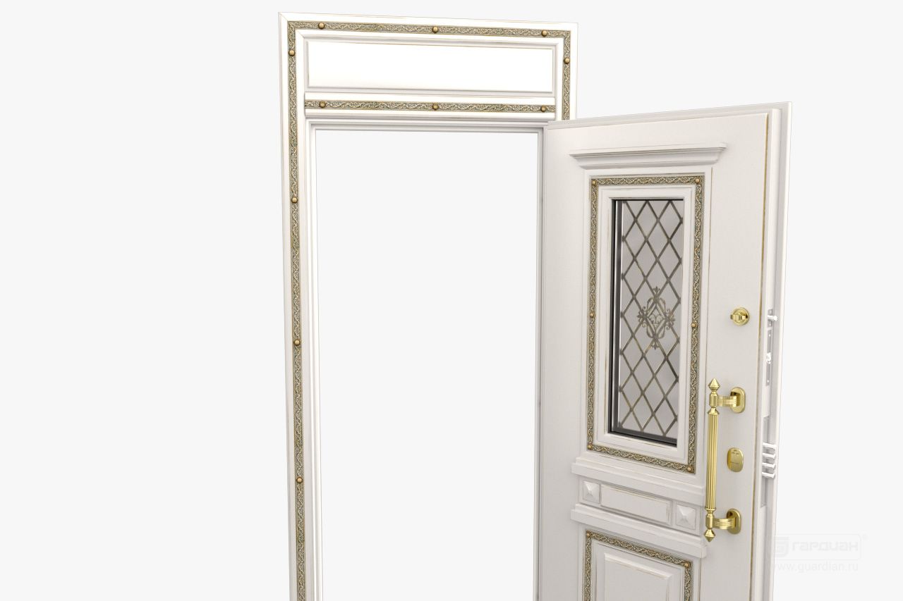 Стальная дверь Дворцовая Гардиан® – Наращивание коробки двери фрамугой