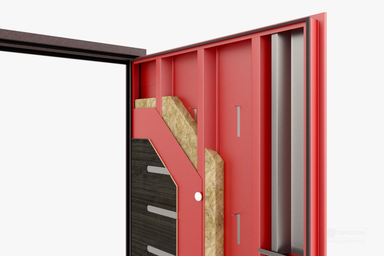 Стальная дверь ДС 3 Гардиан® – Цельногнутое полотно двери