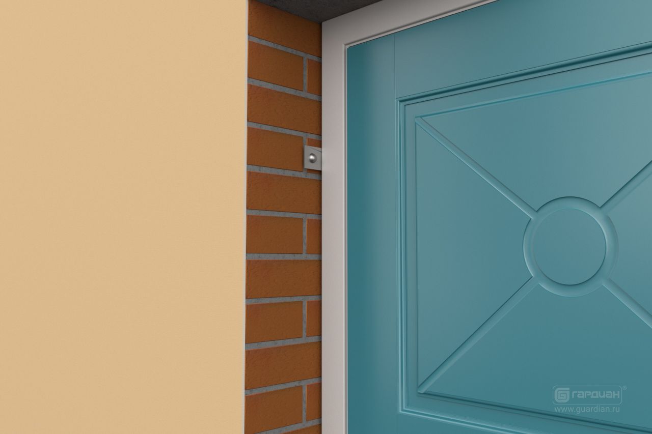Стальная дверь Simple 90 Гардиан® – Монтаж дверной коробки крепежными пластинами